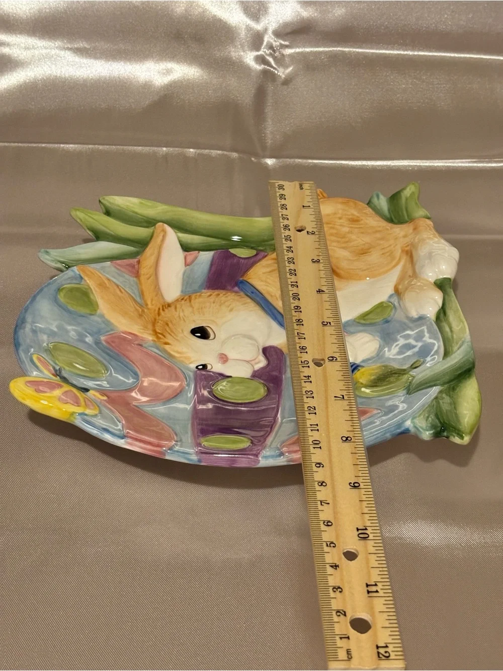 Fitz & Floyd “Painting Easter Eggs” Decorative Plate